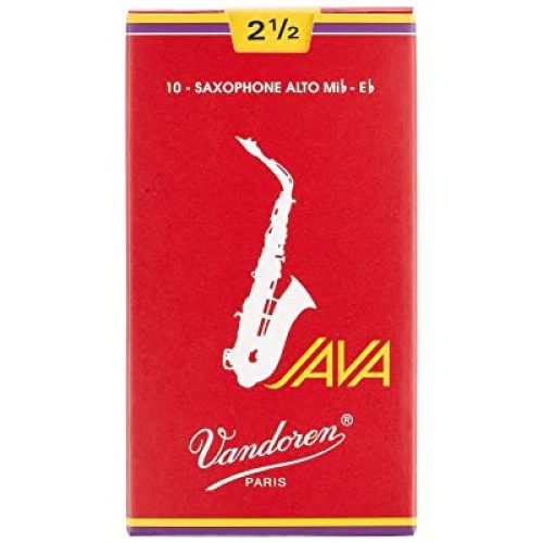 Vandoren SR262R Alto Sax JAVA Red Reeds – Strength 2 (10pack)