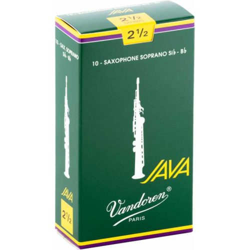 Vandoren SR3025 – Traditional Soprano Saxophone Reed – Strength 2.5 (10-pack)